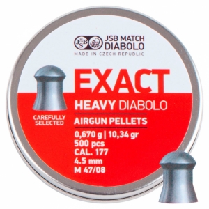 JSB Diabolo Exact Heavy, 4,52 мм, 0,670 гр. 500шт