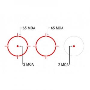 Купить Holosun SCRS RD MRS, 2 MOA Dot & 65 MOA Circle (Red) Solar  Фото 4