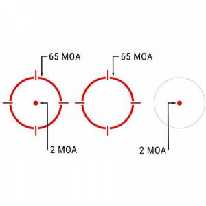 Купить Holosun 515 Compact, 2 MOA Dot & 65 MOA Circle (Red), H 1.41in, QD mount, Titanium, Solar  Фото 3