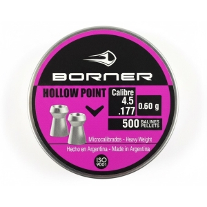 Borner Hollow Point, 4,5 мм, 0,60 гр 500 шт