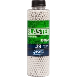 Купить Страйкбольні кульки ASG Blaster White 6 мм 0,23 г 3300 шт  Фото 
