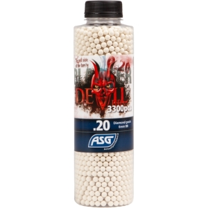 Купить Страйкбольные шарики ASG Blaster Devil White 6 мм 0,2 г 3300 шт  Фото 