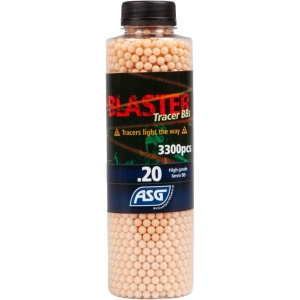 Купить Страйкбольні кульки ASG Blaster Tracer Red 6 мм 0,2 г 3300 шт  Фото 