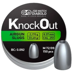 JSB Diabolo KnockOut Slugs .251, 6.37 мм, 2,17 гр