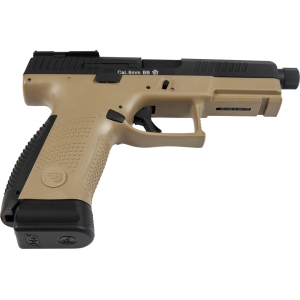 Купить Пістолет страйкбольний ASG CZ P-10C OR-OT Dual-Tone. Blowback. CO2 кал. 6 мм Black/fde  Фото 2