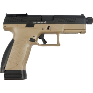 Купить Пистолет страйкбольный ASG CZ P-10C OR-OT Dual-Tone. Blowback. CO2 кал. 6 мм Black/fde  Фото 1