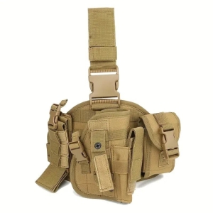 Кобура стегна з кишенями Molle універсальна Oxford 900D Khaki