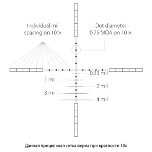 Купить Прицел оптический Hawke Airmax 2-7х32 c сеткой AMX  Фото 3