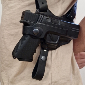 Кобура оперативна двостороння (+чох/обойма)  Glock-17 (формована)