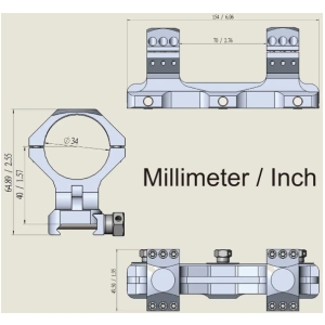 Купить Vector Optics 34 мм високий 20MOA  Фото 4