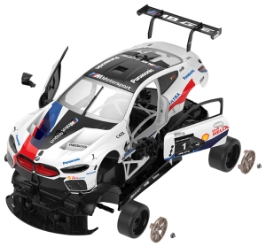 Купить Машинка-конструктор Rastar BMW M8 GTE 1:18. Білий  Фото 3