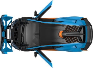 Купить Машинка Rastar Lamborghini Huracan STO 1:14. Блакитний  Фото 7