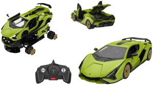 Купить Машинка-конструктор Rastar Lamborghini Sian 1:18. Зелений  Фото 2