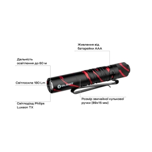 Купить Фонарь Olight I3T EOS. Black Lava  Фото 8