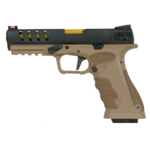 Страйкбольний пістолет APS SHARK Full Auto Green Gas Dark Earth