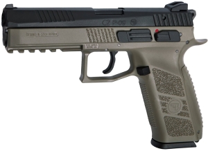 Пистолет страйкбольный ASG CZ P-09. Blowback. Dark earth Green Gas кал. 6 мм