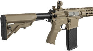 Купить Гвинтівка страйкбольна Evolution Recon Superlite 14.5" Carbontech AEG 6 мм Tan  Фото 3