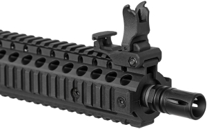 Купить Гвинтівка страйкбольна Evolution Recon Superlite MK18 Mod 1 10.8" Carbontech AEG 6 мм Black  Фото 5