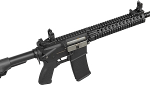 Купить Гвинтівка страйкбольна Evolution Recon Superlite MK18 Mod 1 10.8" Carbontech AEG 6 мм Black  Фото 4