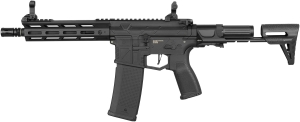 Купить Гвинтівка страйкбольна Evolution Ghost S EMR PDW Carbontech AEG 6 мм Black  Фото 1