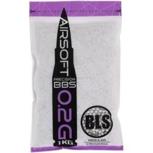 Страйкбольні кульки BLS Precision White 6 мм 0,2 г 1 кг