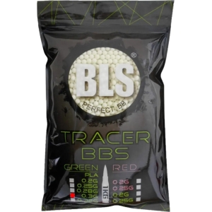 Купить Страйкбольні кульки BLS Bio-Tracer Green 6 мм 0,30 г 2000 шт  Фото 