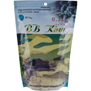 Страйкбольні кульки BB King Normal 6 мм 0,32 г 1кг/уп