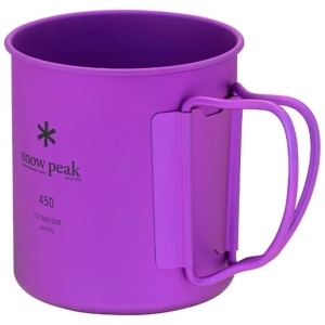 Купить Кружка Snow Peak MG-143-PR Ti-Single 450 Anodized Cup 450ml Purple  Фото 1