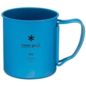 Кружка Snow Peak MG-143-BL Ti-Single 450 Anodized Cup 450ml Blue