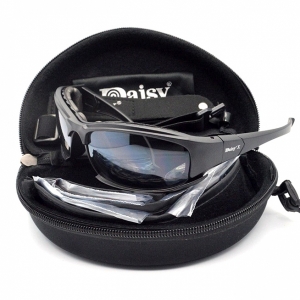 Купить Тактичні окуляри X7, чорні, 4 лінзи  Фото 4