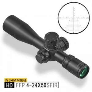 Купить Discovery Optics HD/34 4-24X50 SFIR SLT FFP IR-MIL 34 mm  Фото 