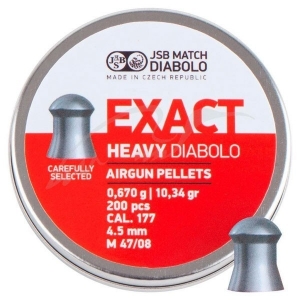 JSB Diabolo Exact Heavy, 4,52 мм, 0,670 гр. 200шт