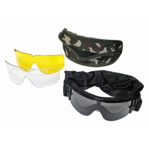 Купить Тактичні окуляри-маска Buvele JY-002 (3 лінзи)  Фото 1