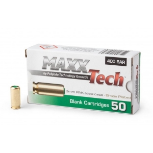 Холостые патроны MAXXTech 9 mm P.A.K. Brass поштучно