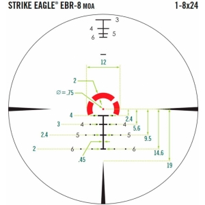 Купить Vortex Strike Eagle 1-8х24 FFP із сіткою EBR-8 (MOA)  Фото 7