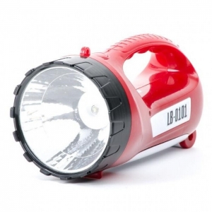 Купить Ліхтар акумуляторний 1 LED 5W+15 SMD INTERTOOL LB-0101 Червоний  Фото 