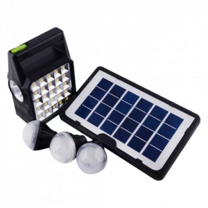 Купить Многофункциональный фонарь Gdtimes GD105 с солнечной панелью + 3 лампочки  Фото 